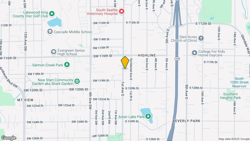 11802 1st Ave S Map and Location Details