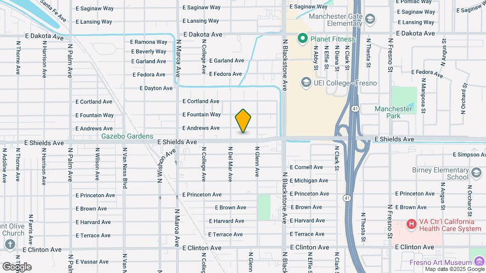 1347 E Shields Ave-Unit -Front Map and Location Details