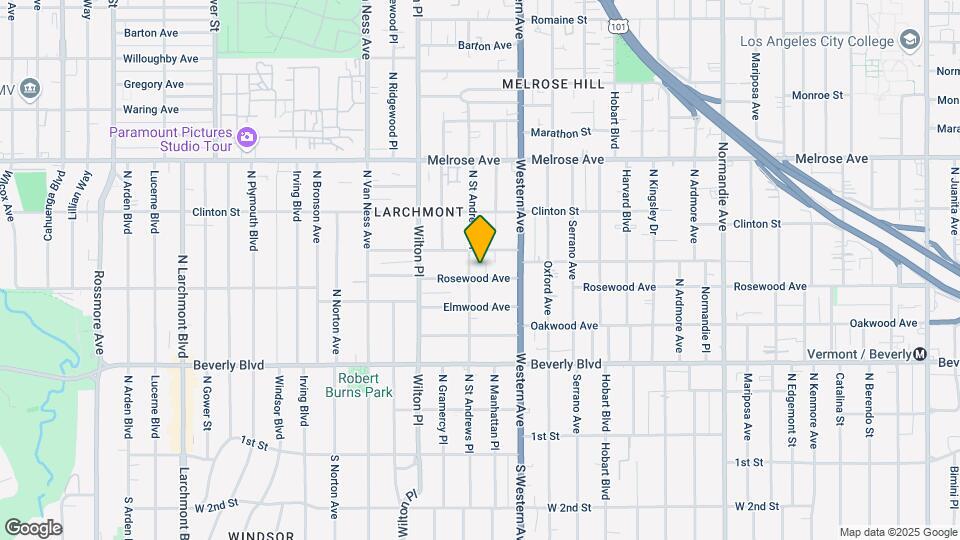 4847 Rosewood Ave Map and Location Details