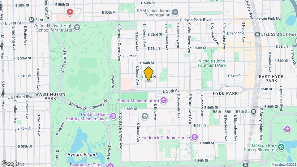 5465 S Ingleside Ave, Unit 3E Mapa y Detalles de la Ubicación