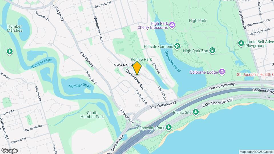 93 Windermere Ave Map and Location Details