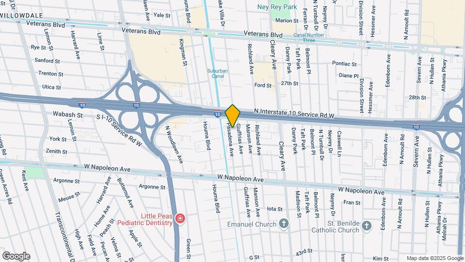 2501 Pasadena Ave Map and Location Details