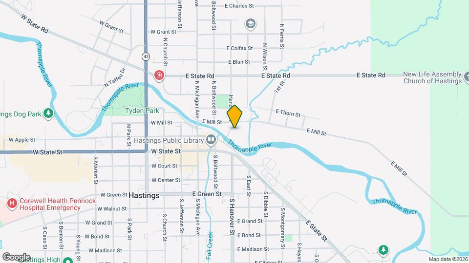 Hastings Riverwalk Lofts Map and Location Details