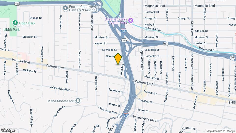 15457 Moorpark St, Unit 5 Map and Location Details
