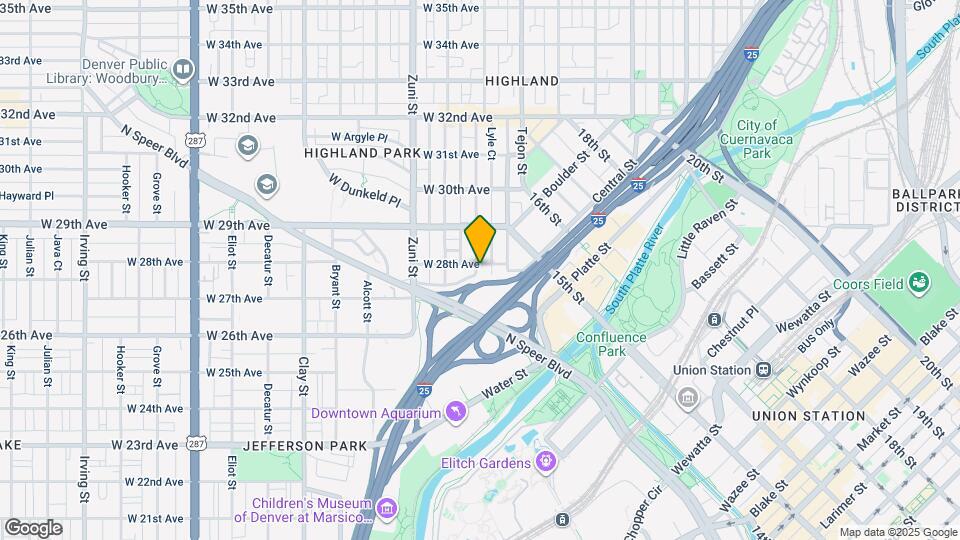 2140 W 28th Ave Map and Location Details
