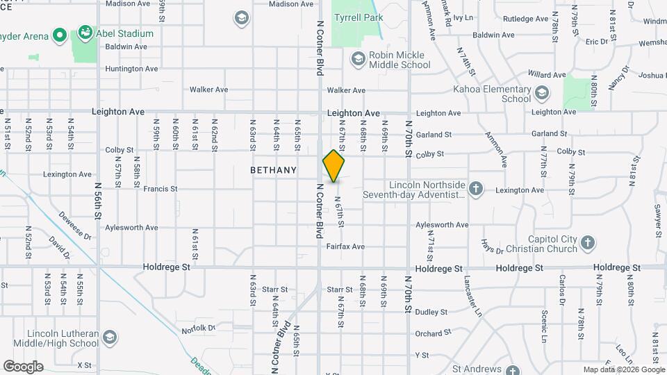 1921 N 67th St Map and Location Details