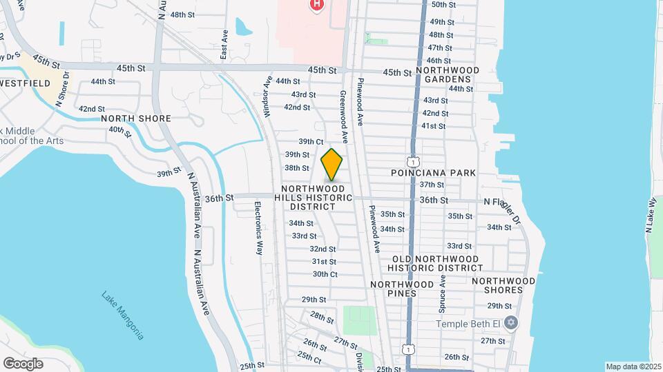 830 37th St Map and Location Details
