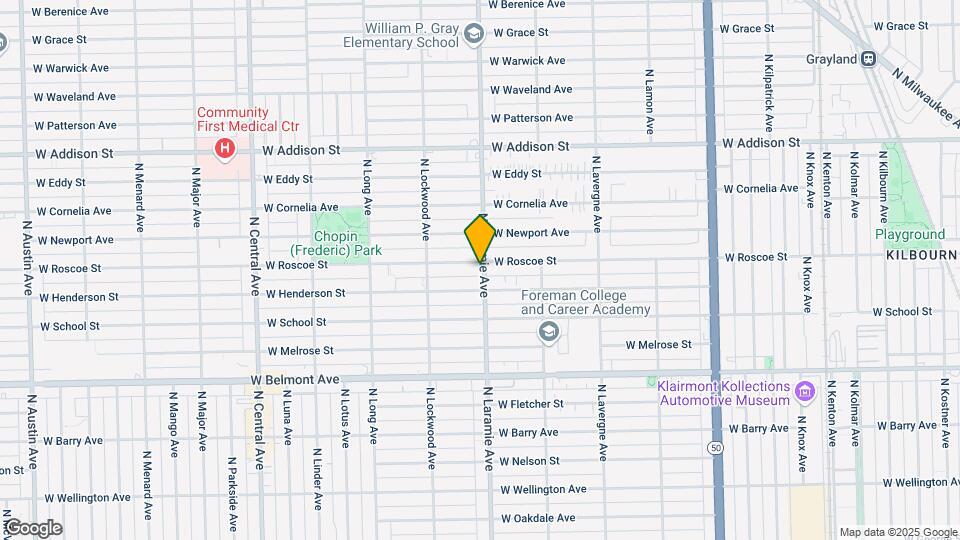 5201 W Roscoe St Map and Location Details