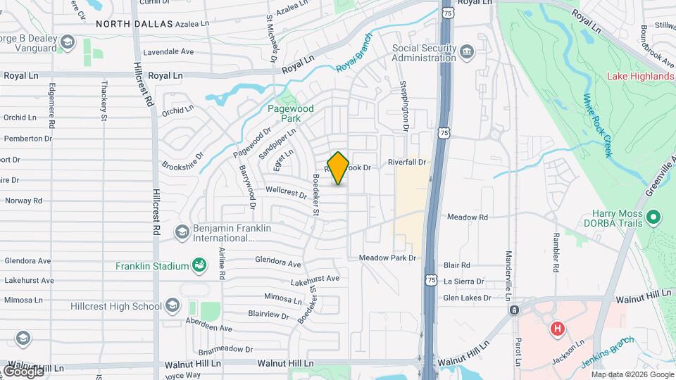 7512 Woodthrush Dr Map and Location Details