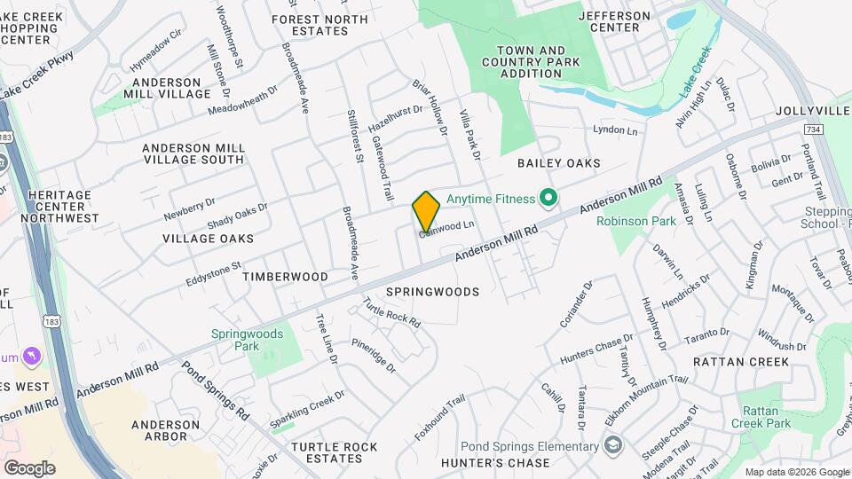 8813 Cainwood Ln Map and Location Details