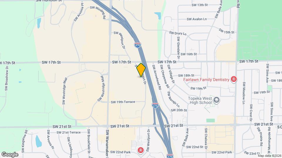 WoodSpring Suites Topeka Mapa y Detalles de la Ubicación