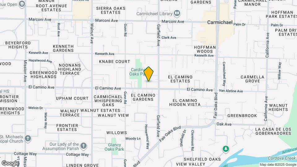 5421 El Camino Ave Map and Location Details