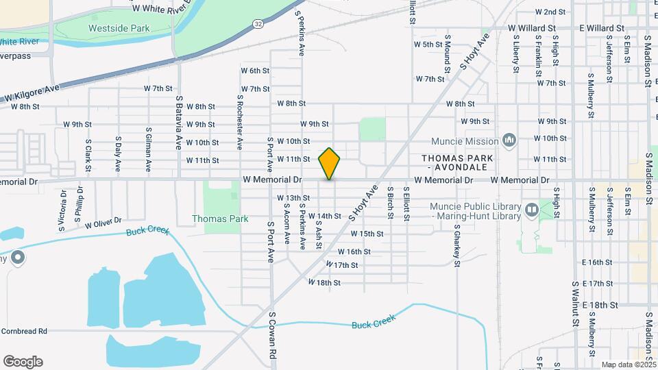 1403 W Memorial Dr, Unit B Map and Location Details