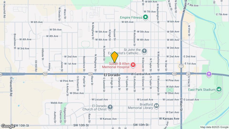 919 W 1st Ave Map and Location Details