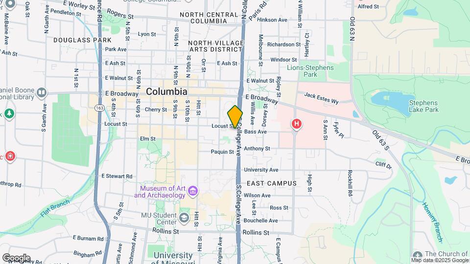 205 S College Ave Mapa y Detalles de la Ubicación