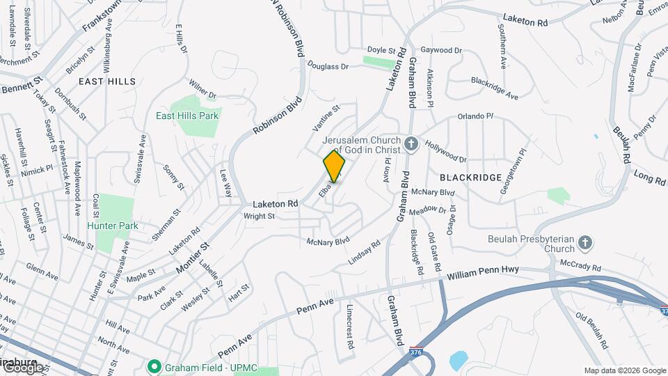 2031 Chalfant St Mapa y Detalles de la Ubicación