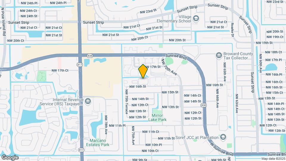 7401 NW 16th St Map and Location Details
