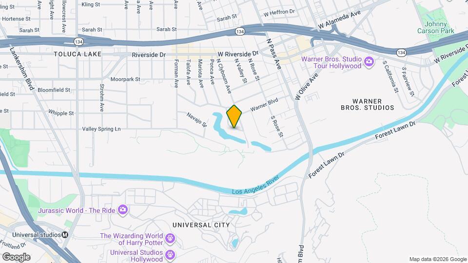 9928 Toluca Lake Ave Mapa y Detalles de la Ubicación