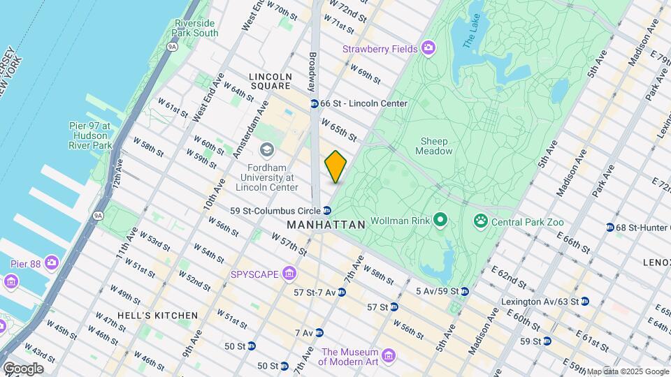 15 Central Park West Map and Location Details