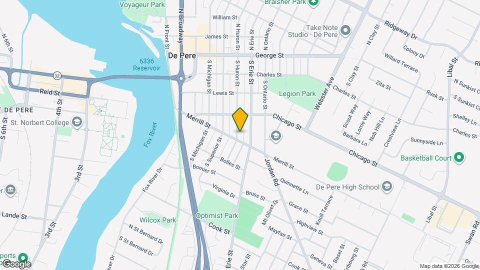 501 S Huron St Map and Location Details