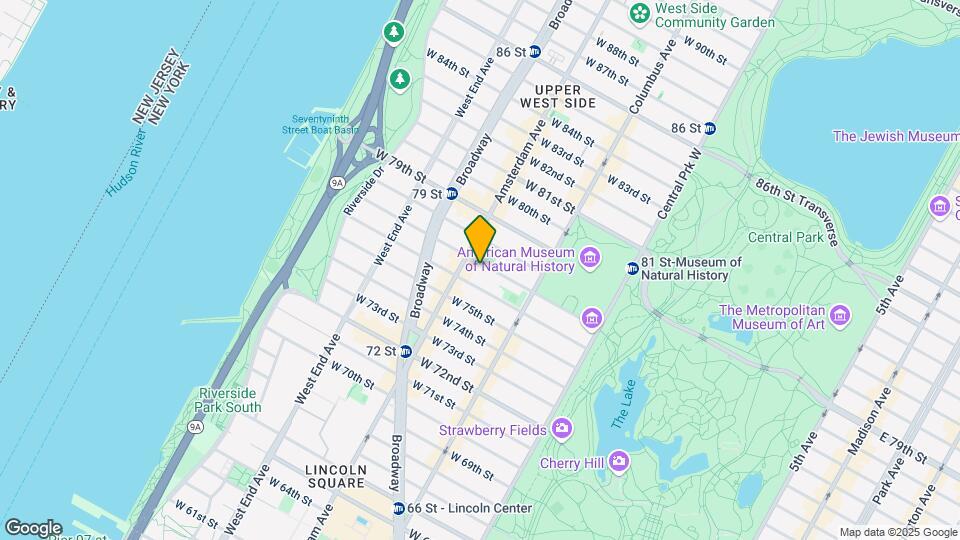 166 W 77th St Mapa y Detalles de la Ubicación