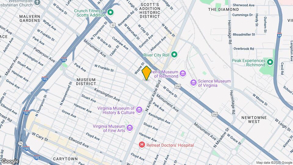 2824 Monument Ave Mapa y Detalles de la Ubicación