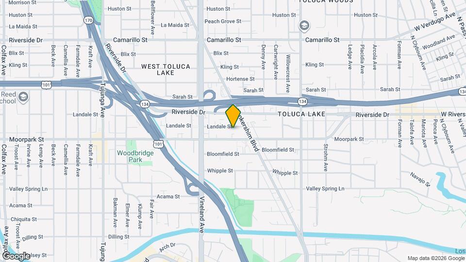 10850 Landale St, Unit 3 Map and Location Details