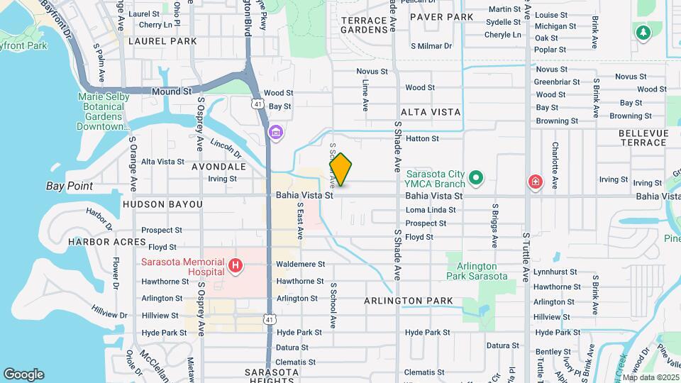 2221 Bahia Vista St Map and Location Details