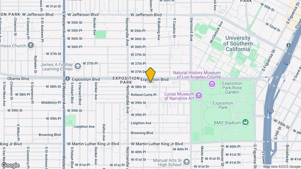 1187-1191 W 38th St Mapa y Detalles de la Ubicación