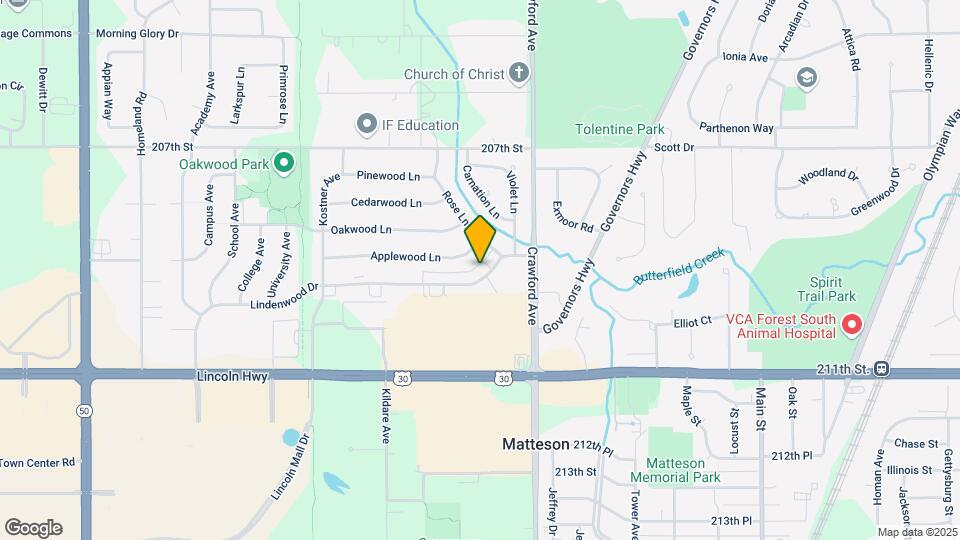 Matteson Blu Map and Location Details