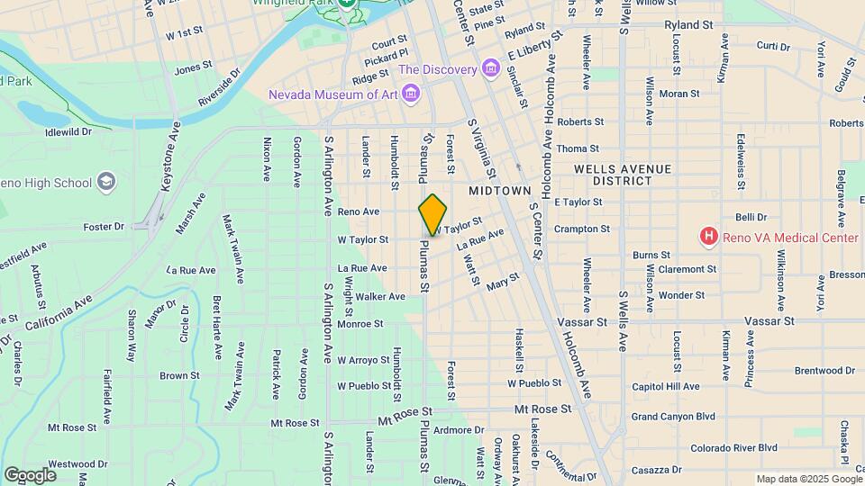 922 Plumas St Map and Location Details