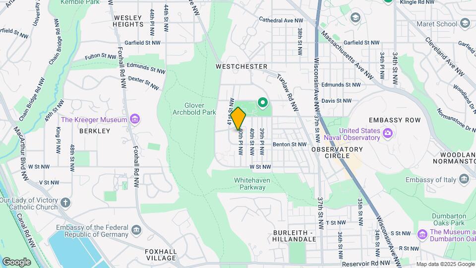 2322 40th Pl NW Map and Location Details