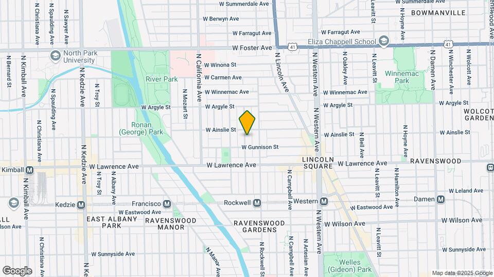 4871 N Talman Ave Map and Location Details