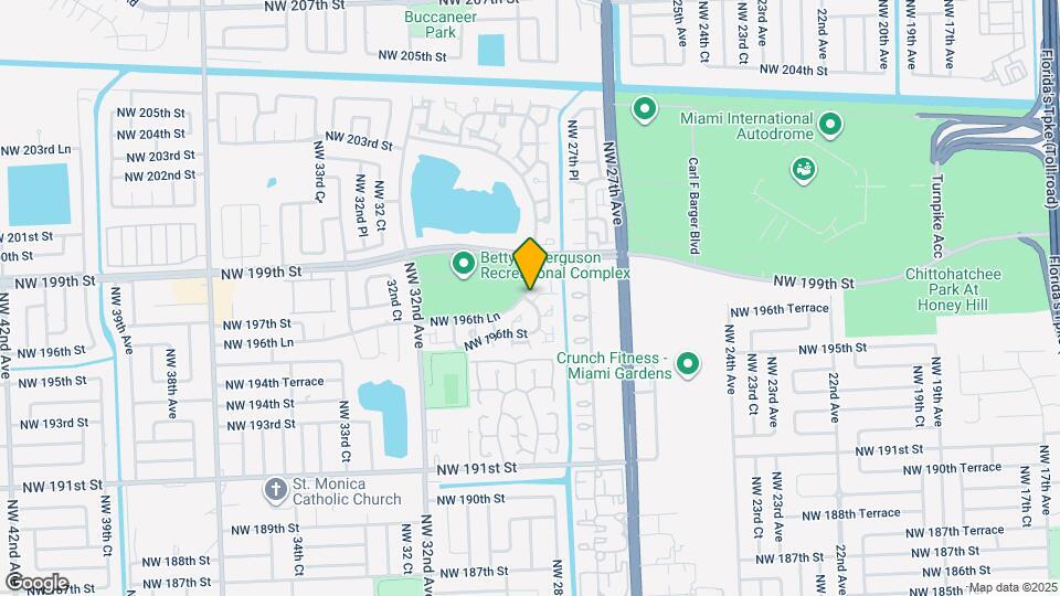 2889 NW 197th Terrace Map and Location Details