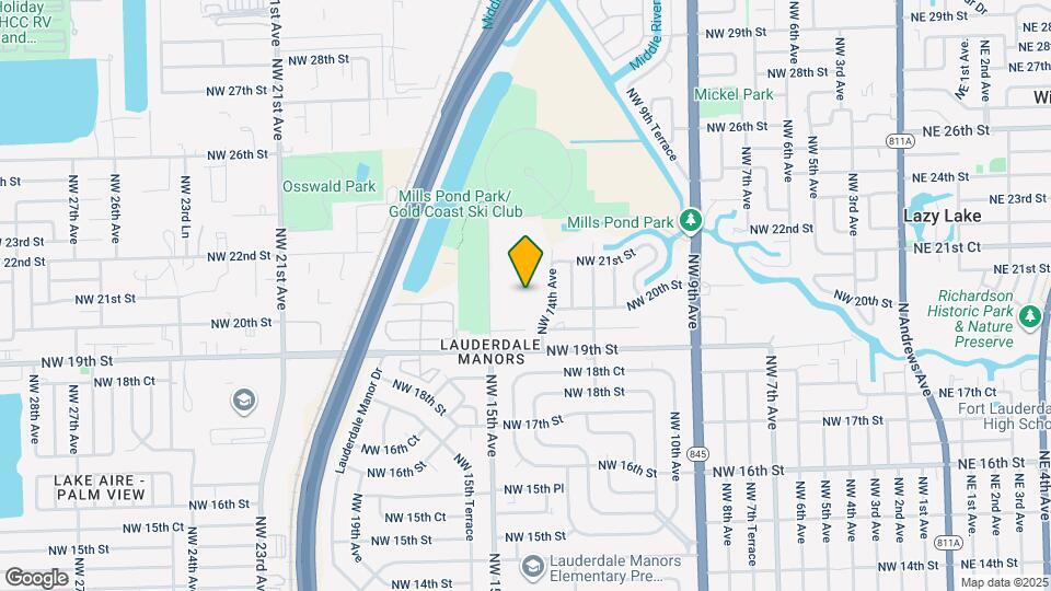 1450 NW 20th Ct Map and Location Details