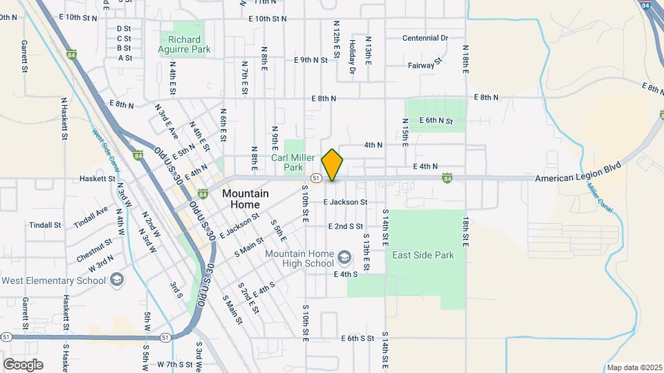 1135 American Legion Blvd Map and Location Details
