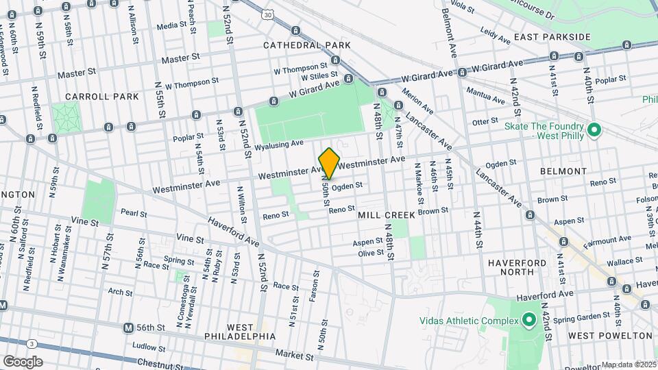 867 N 50th St, Unit 1fl Map and Location Details