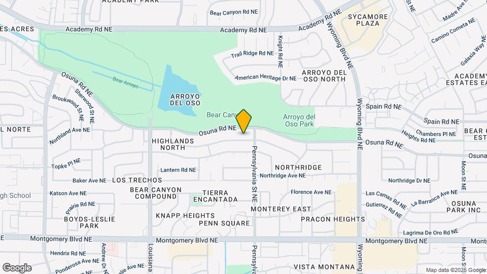 7513 Vista Del Arroyo Ave NE Map and Location Details