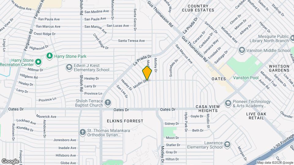 3334 Modlin St Map and Location Details