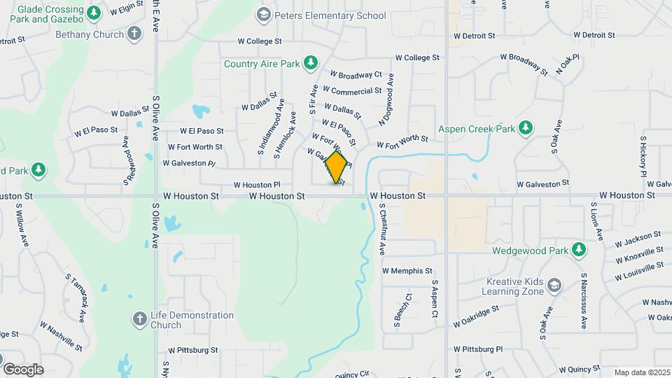 2613 W Houston Pl Map and Location Details