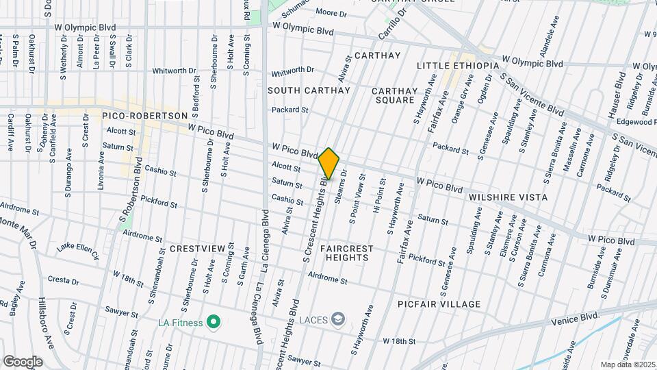 1438 S Crescent Heights Blvd Map and Location Details