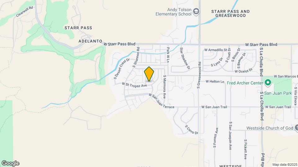 2822 W St Tropaz Ave Map and Location Details