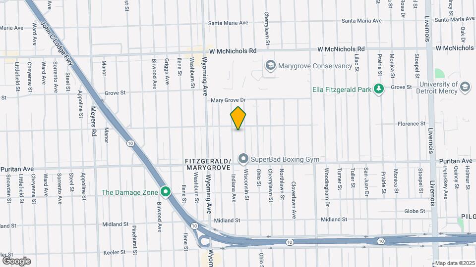 16230 Indiana St Map and Location Details