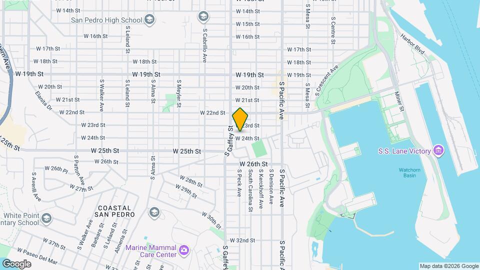 658 W 24th St Map and Location Details