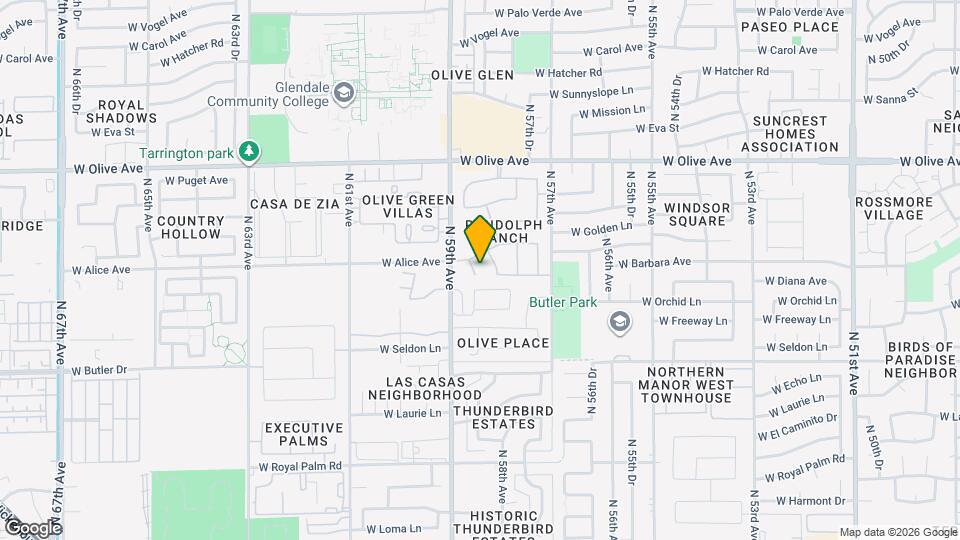 8713 N 58th Ln Map and Location Details