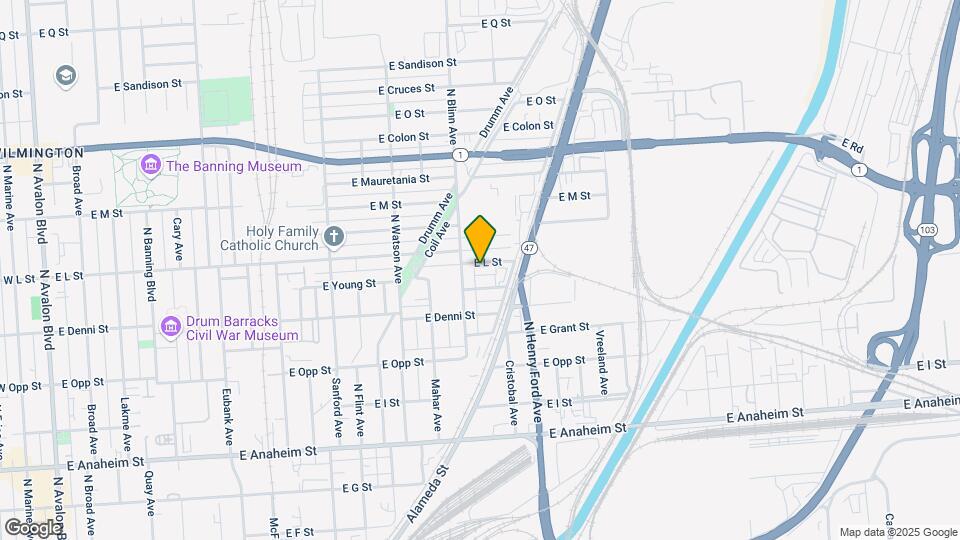 1520 E L St Map and Location Details