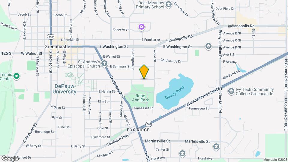 620 Anderson St Map and Location Details