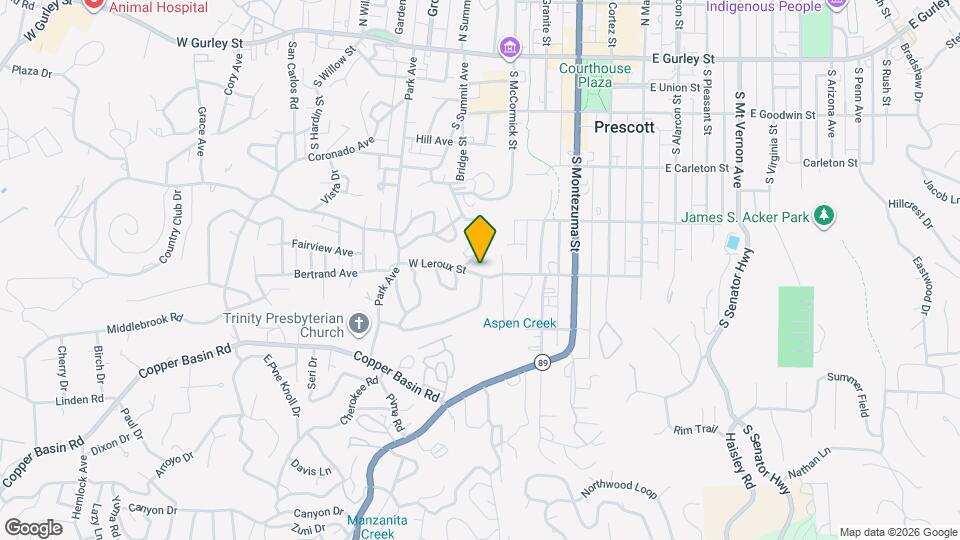 424 W Leroux St Map and Location Details