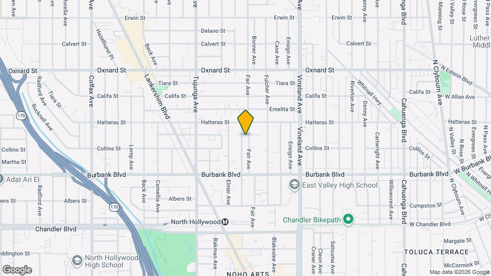 5723 Fair Ave Map and Location Details
