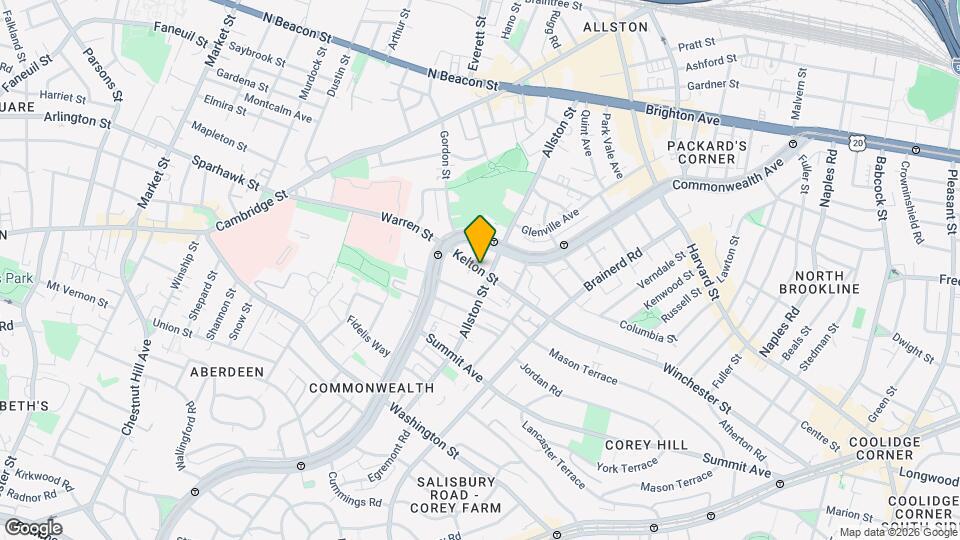 168 Kelton St Map and Location Details